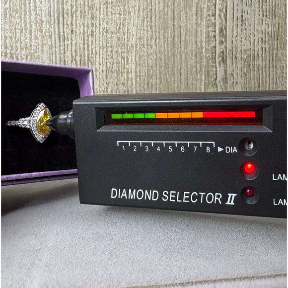 New 5ct Citrine Marquise & White Moissanite 925 Silver Ring - Picture 2 of 9